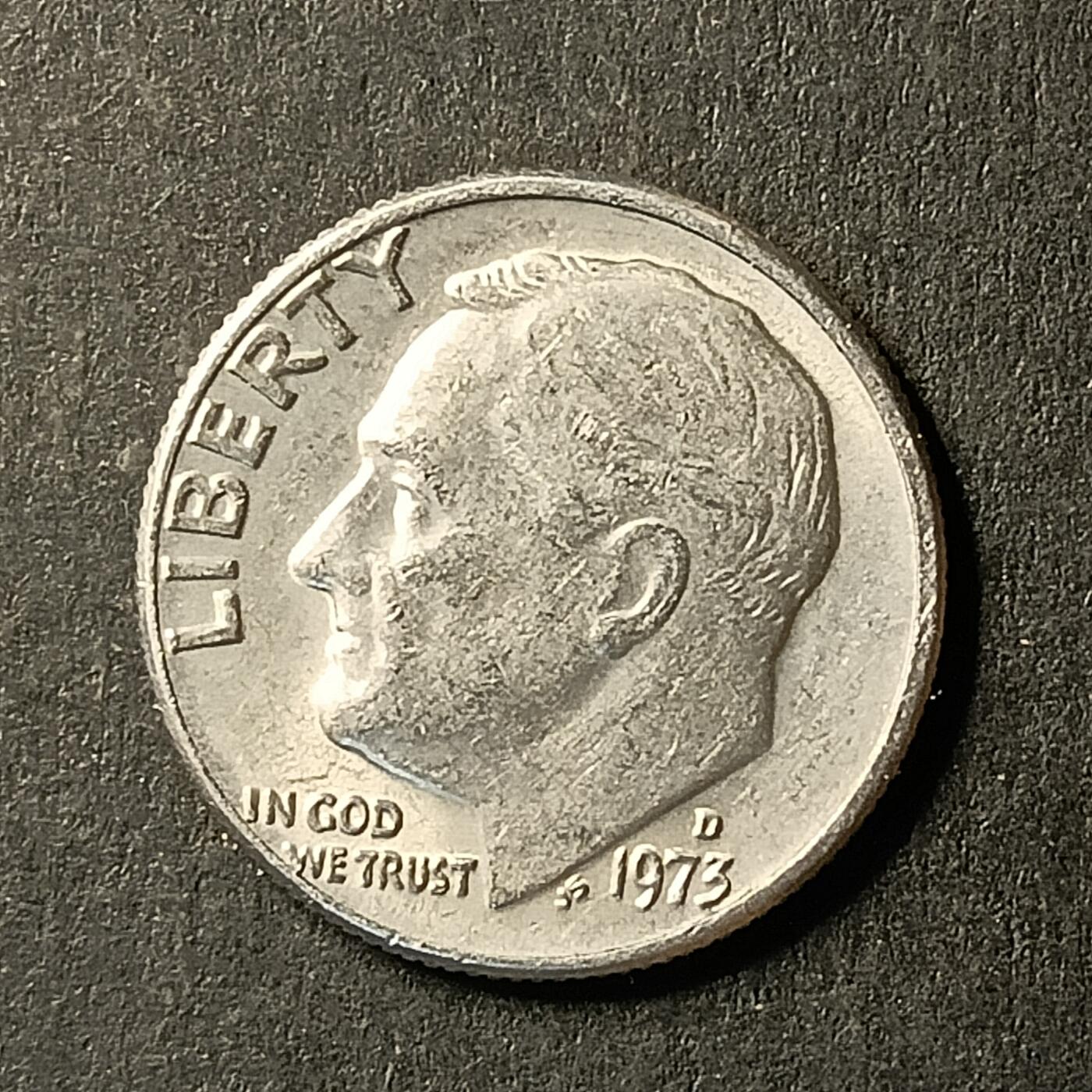 逸泉钱币2026A世界散币纸币纪念币专场A第一场 101 美国1973罗斯福10分