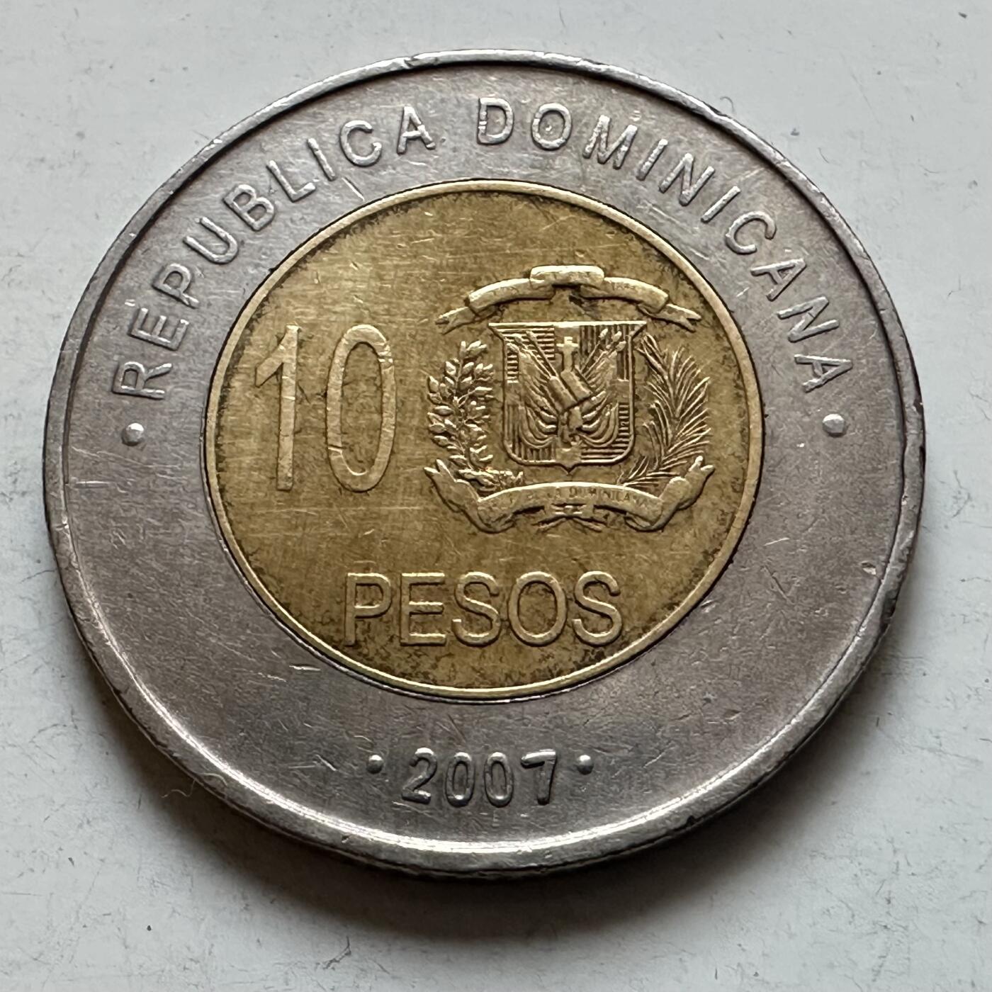 🌹外币初藏🌹🐯2026年第7场  每周二四六晚8️⃣点 接代拍 多米尼加2007年10比索