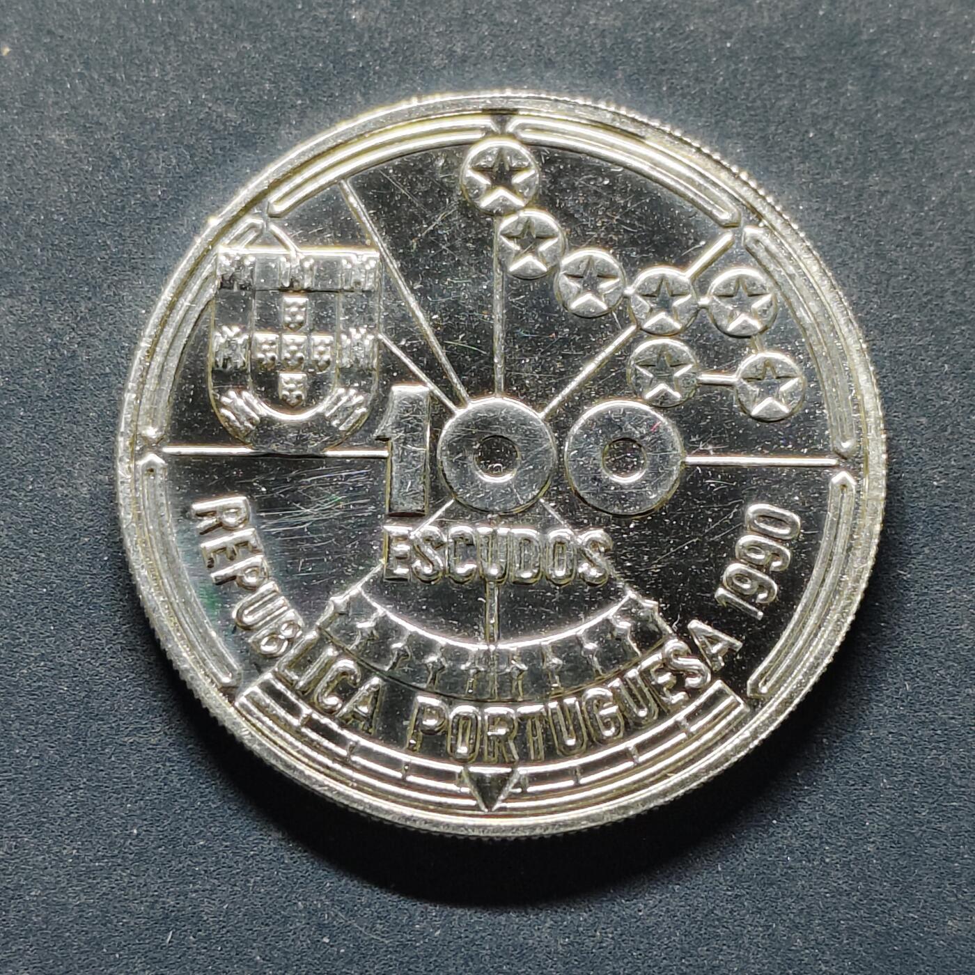 【全场包邮】纯粹捡漏拍495场-持续更新中 葡萄牙1990年100埃斯库多天文导航纪念银币