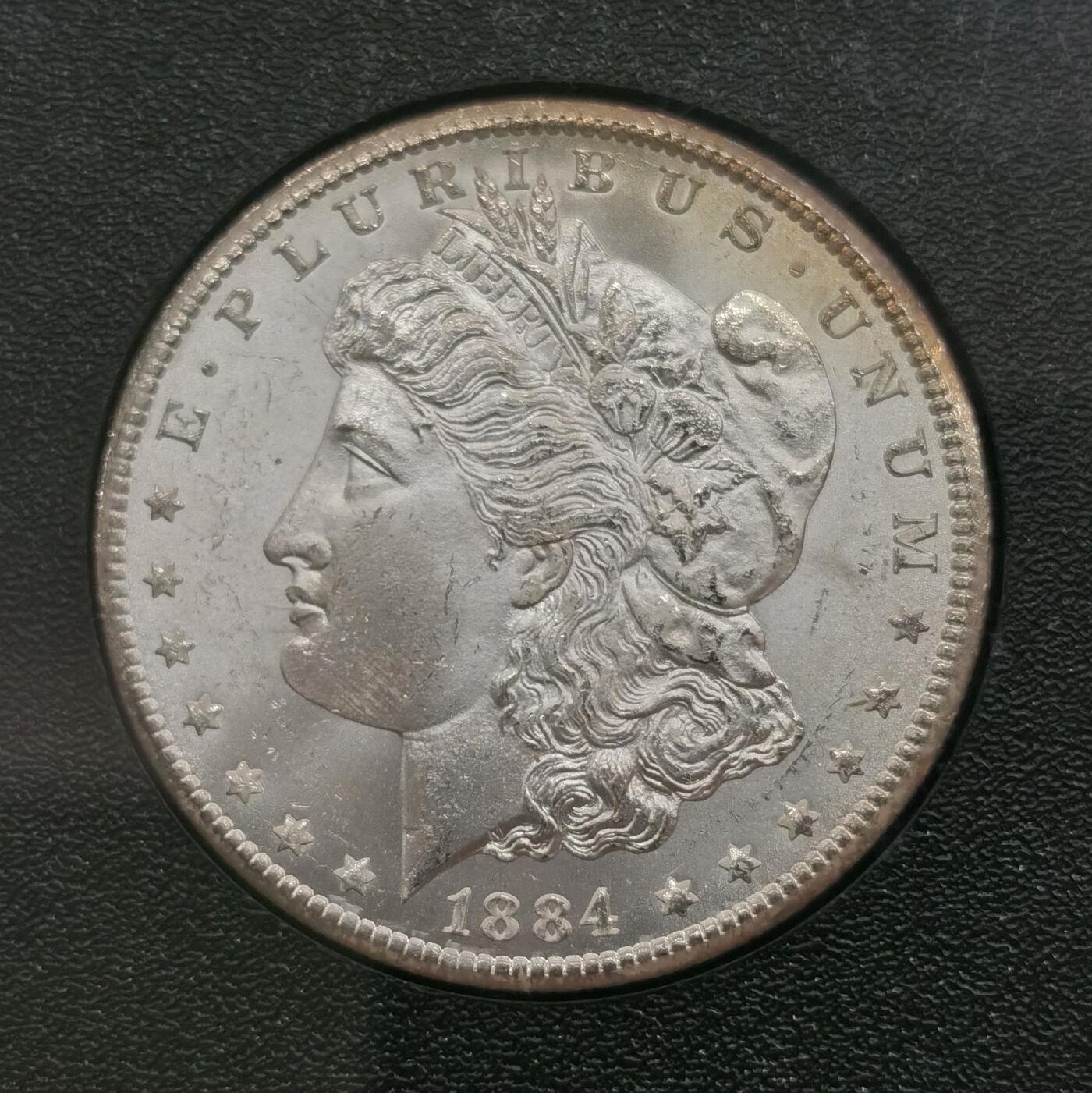 博洋堂世界钱币拍卖第157期（全场包邮） NGC MS65 美国1884 CC 摩根 卡森厂 GSA大封装 高分难得