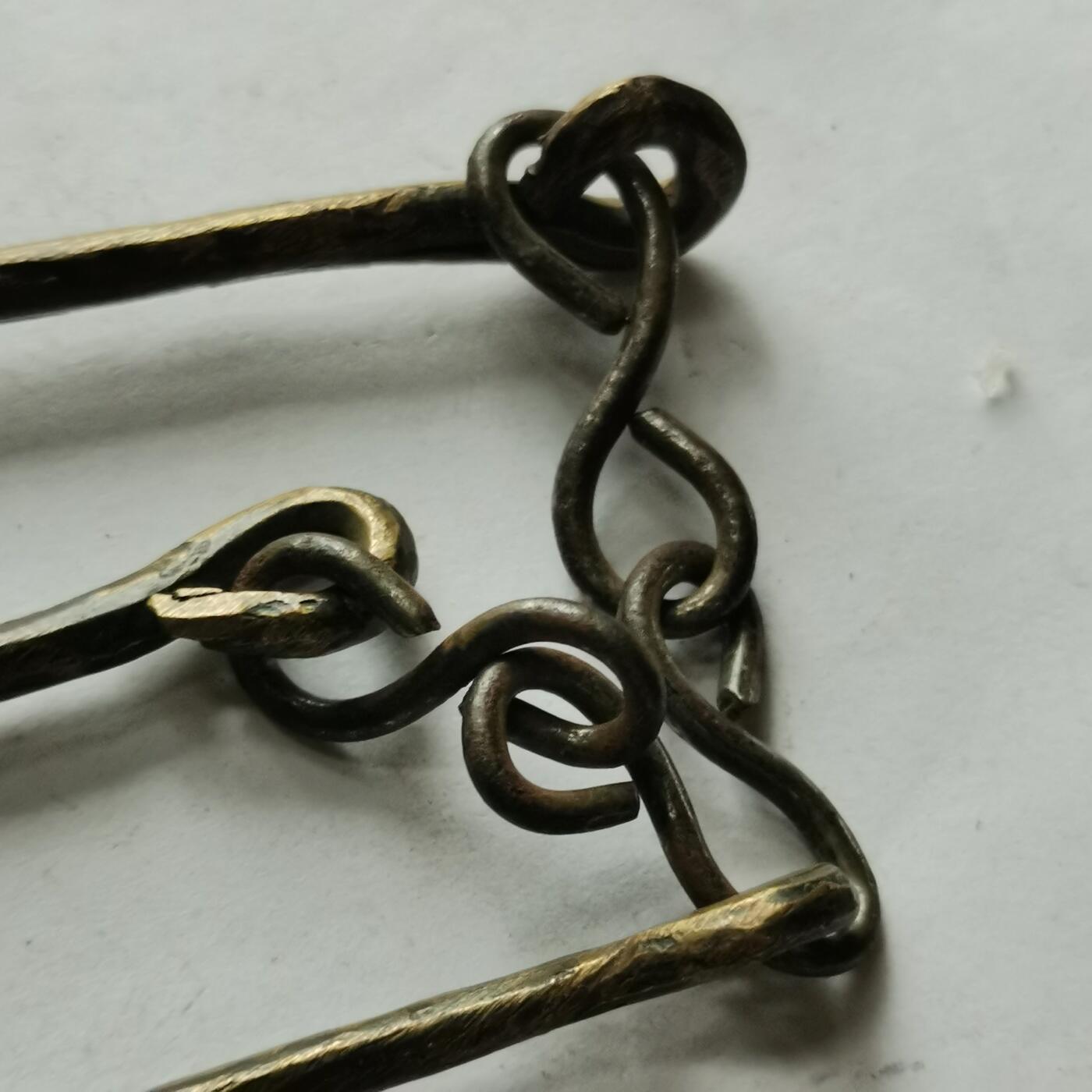 杂件专场94期 清代铜香铲和铜筷