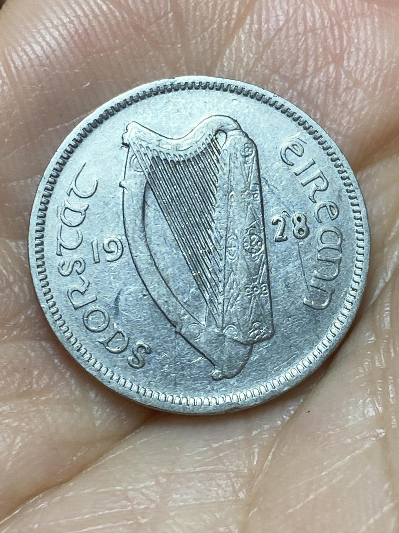 2026年第七场(总第一百七十六场）外国好品散币场(免佣金) 爱尔兰1928年6便士(英辖自由邦时期，首发年)