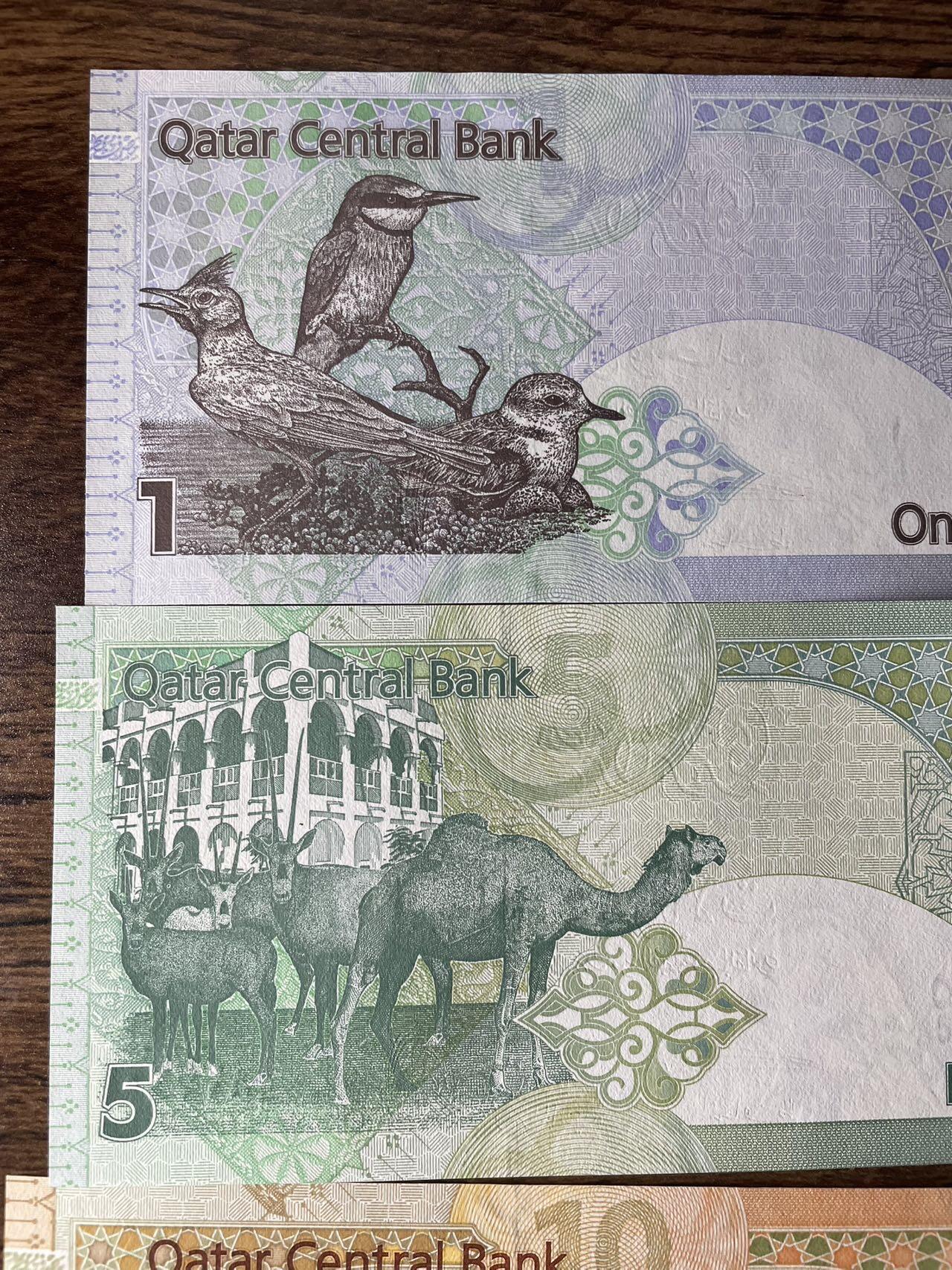 卡塔尔 2008版4张 UNC