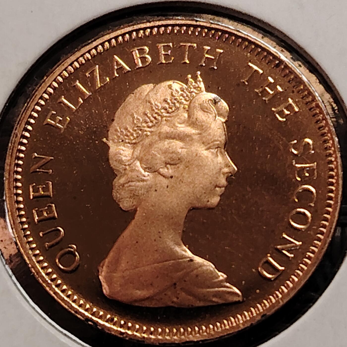 布加迪🐬～世界钱币(上海)🌾第 269 期 /  各国套币和散币 福克兰群岛🇫🇰 1980年 1便士 精致币