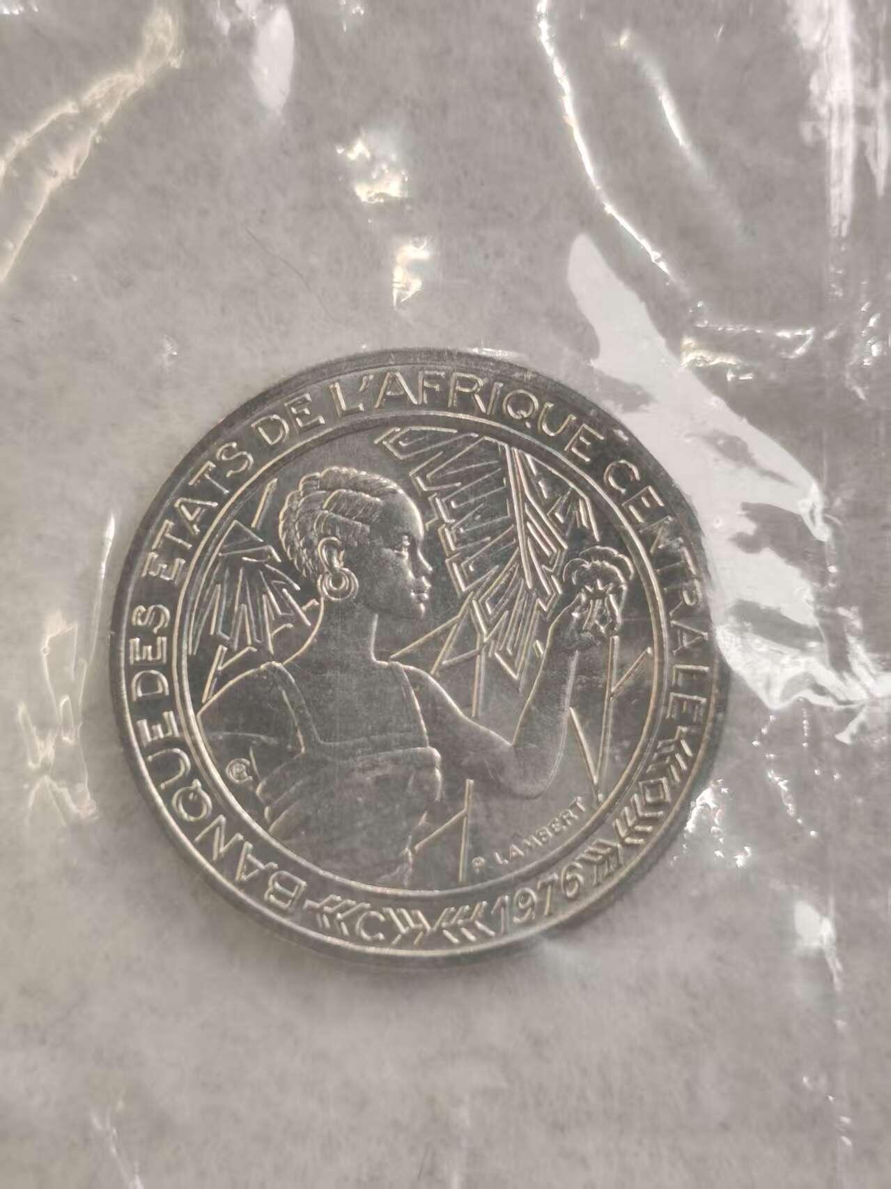 G&W世界散币，银币处理专场（第43场） 中非1976年500法郎  样币