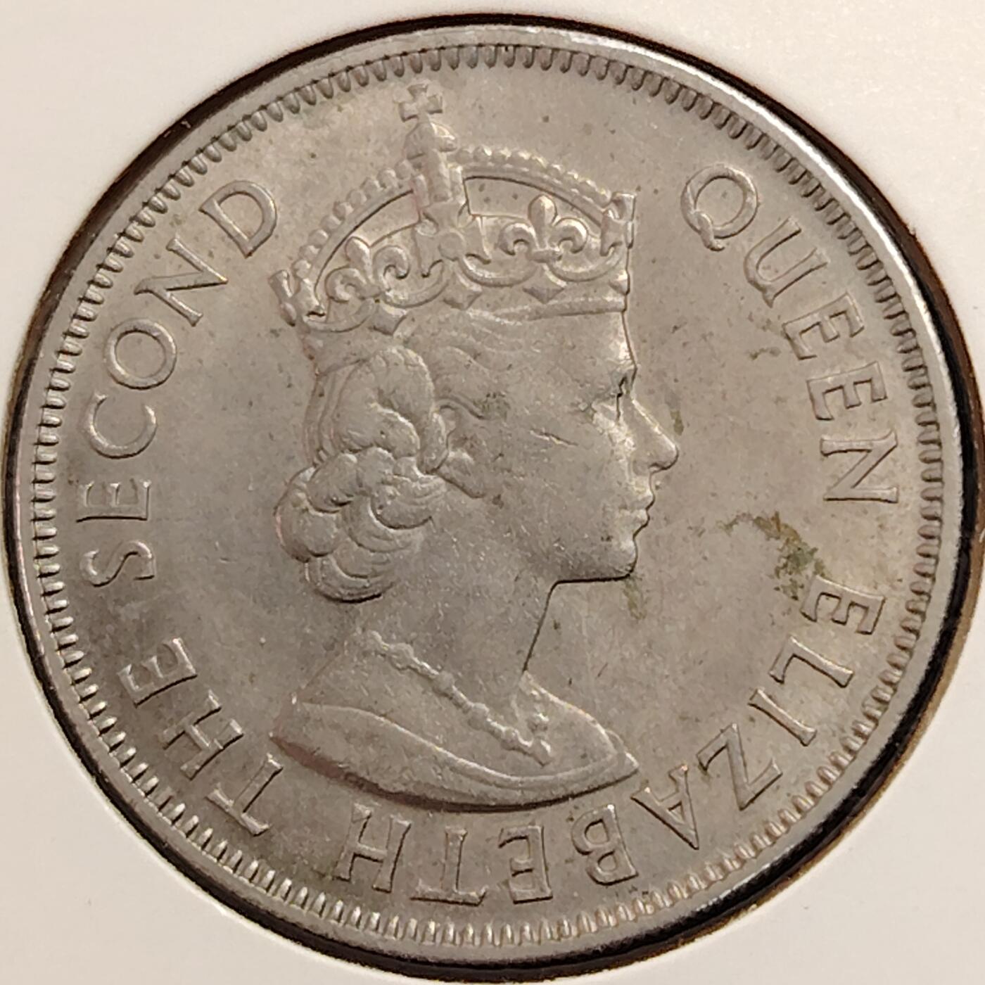 布加迪🐬～世界钱币(上海)🌾第 269 期 /  各国套币和散币 英属斐济🇫🇯 1958年 1弗洛林