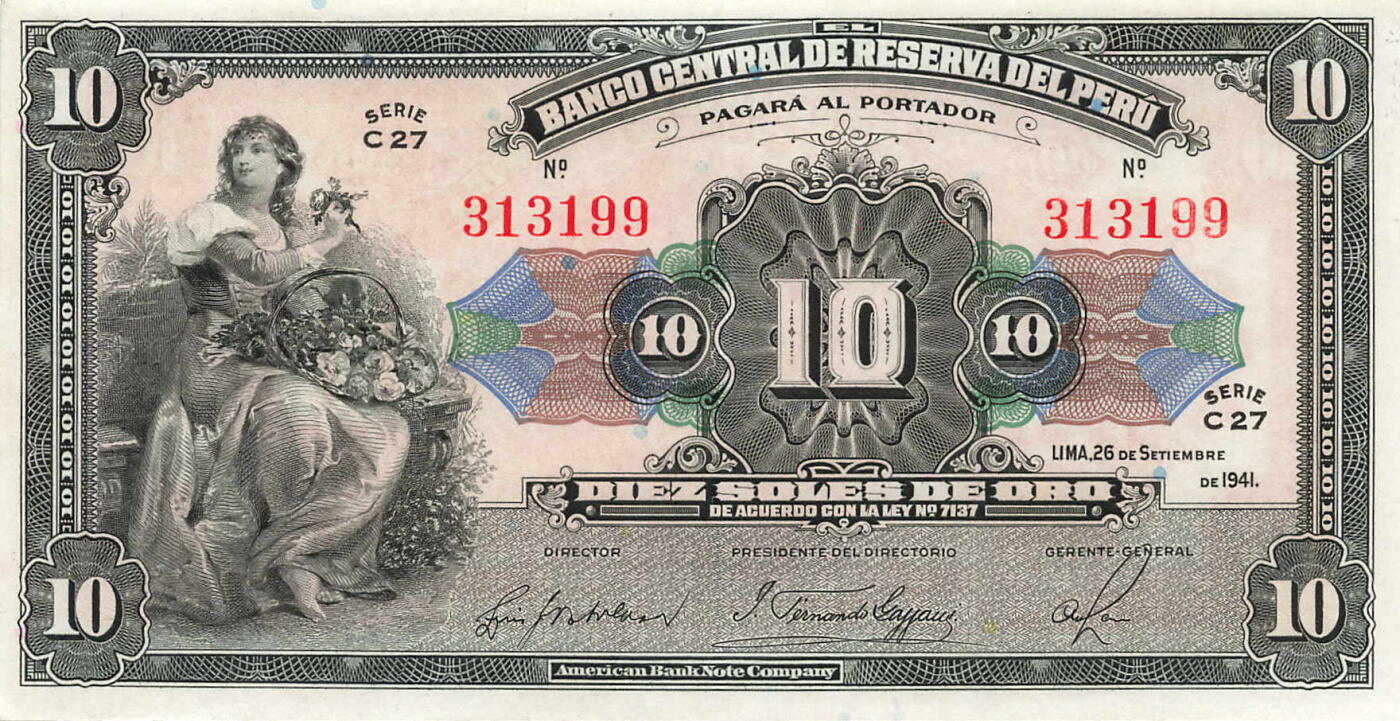 小福收藏拍卖第199期 裸钞场 本期有多张豹子号靓号 瑞士1000法郎 经典提香 毛里求斯首发年大全套 白俄罗斯5000000卢布 苏里南10000盾  爱沙尼亚  苏丹 西班牙 保加利亚 古巴等多国精美纸币 秘鲁 1941年 10索尔 首年份 靓号313199 unc