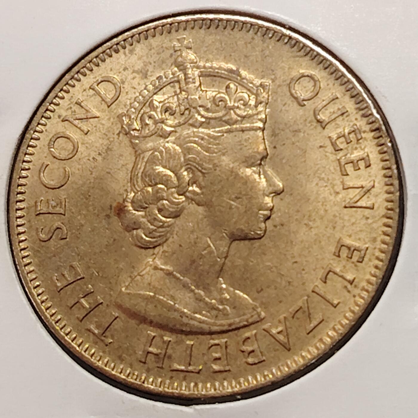 布加迪🐬～世界钱币(上海)🌾第 269 期 /  各国套币和散币 英属牙买加🇯🇲 1962年 1便士