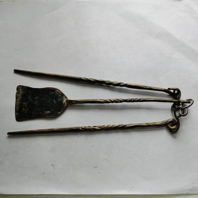 杂件专场98期 - 清代铜香铲和铜筷