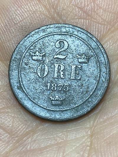 2026年第七场(总第一百七十六场）外国好品散币场(免佣金) - 瑞典🇸🇪1875年2欧尔(奥斯卡二世时期)