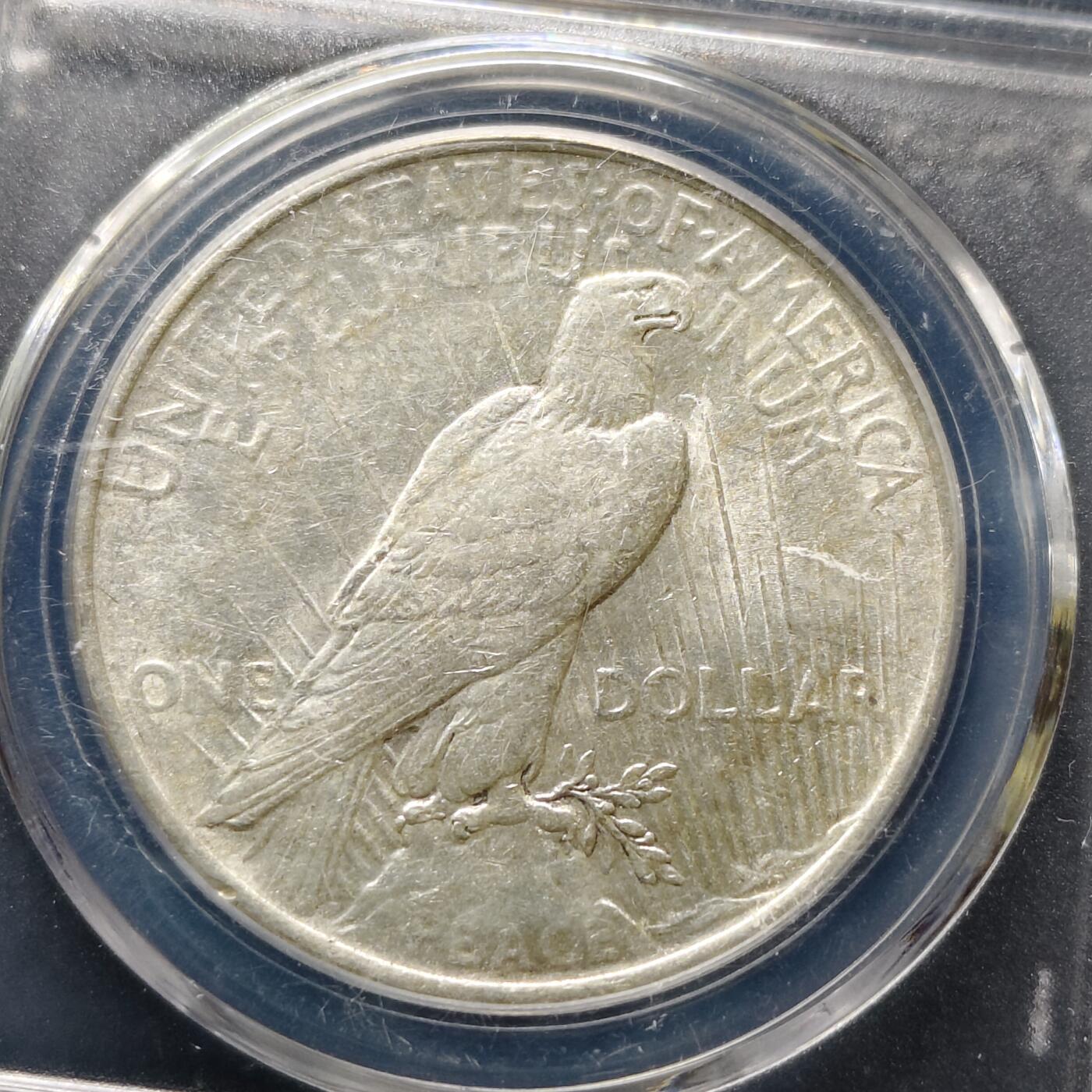 【全场包邮】纯粹捡漏拍495场-持续更新中 美国1922年1元和平银币【38.1毫米26.73克，纯银价约433元（按18元银价折算）】-公博MS63