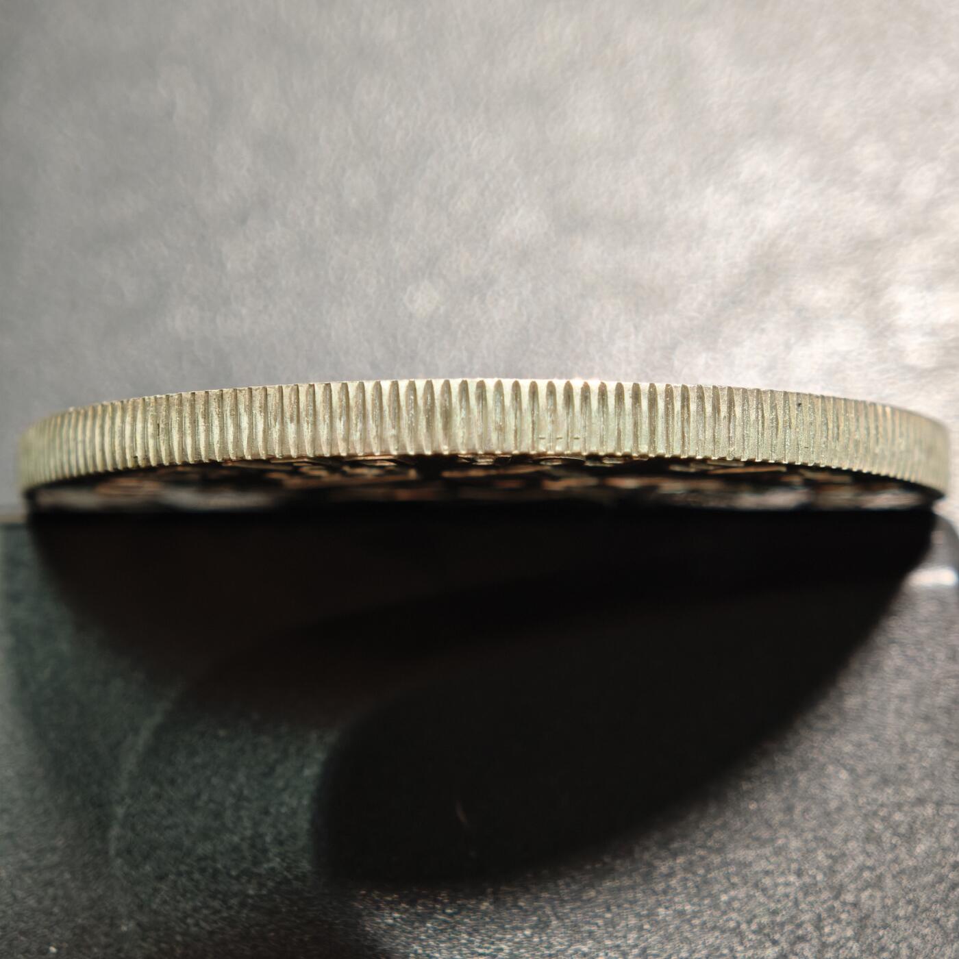 【德藏】世界币章拍卖第162期（拍品征集中~欢迎藏友联系） 1977年 印度粮农组织节约发展50卢比纪念银币 直径约：44.1mm；重约：35.1g