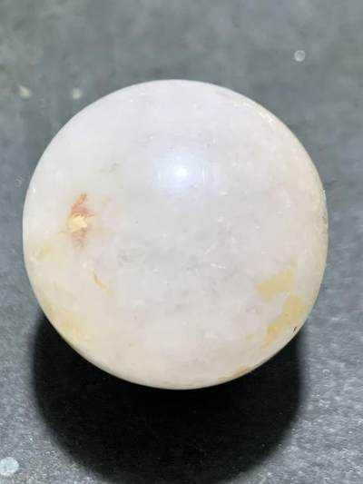 冰飘战国红玛瑙通货大圆珠一颗 - 冰飘战国红玛瑙通货大圆珠一颗