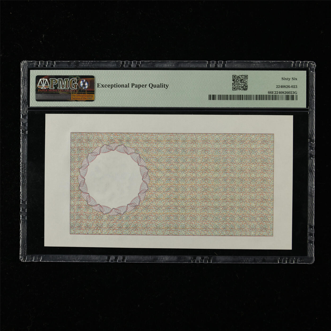 【亘邦集藏】第218期拍卖 1990年 法国测试钞1250 PMG 66EPQ 2240826-023