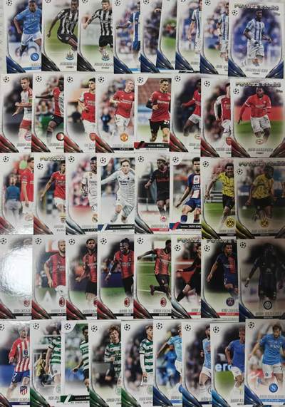 满200包邮！！龙虎卡牌-七二场（满200元包邮，无佣金，每周六结拍，欢迎送拍） - 41张 Topps UEFA Club Competitions系列的欧冠基础球星卡，属于欧战赛事的主流收藏卡