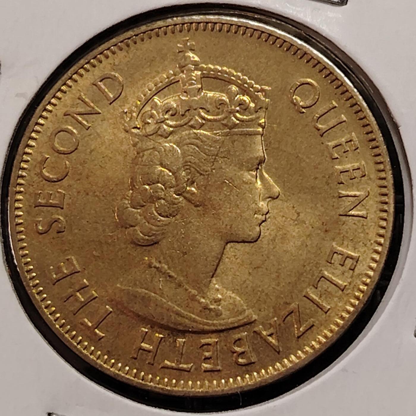 布加迪🐬～世界钱币(上海)🌾第 269 期 /  各国套币和散币 英属牙买加🇯🇲 1964年 1便士