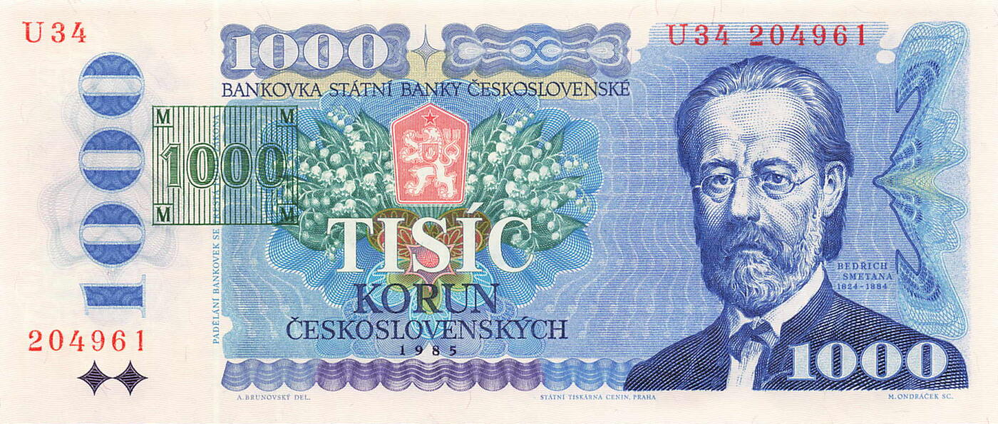 小福收藏拍卖第199期 裸钞场 本期有多张豹子号靓号 瑞士1000法郎 经典提香 毛里求斯首发年大全套 白俄罗斯5000000卢布 苏里南10000盾  爱沙尼亚  苏丹 西班牙 保加利亚 古巴等多国精美纸币 捷克 1993年 1000克朗 加盖 unc