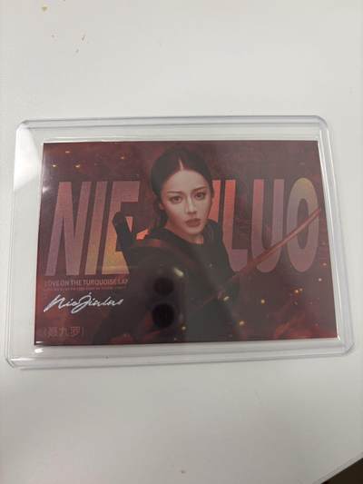 秋萤阁第42期 (1月17号周六晚上20点截拍，欢迎竞拍)  - Hitcard 枭起青壤 聂九罗 迪丽热巴 390/599编 卡机原膜