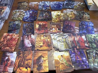 秋萤阁第42期 (1月17号周六晚上20点截拍，欢迎竞拍)  - 燎原三国 黄子鉴三国 全套33张 炫彩工艺