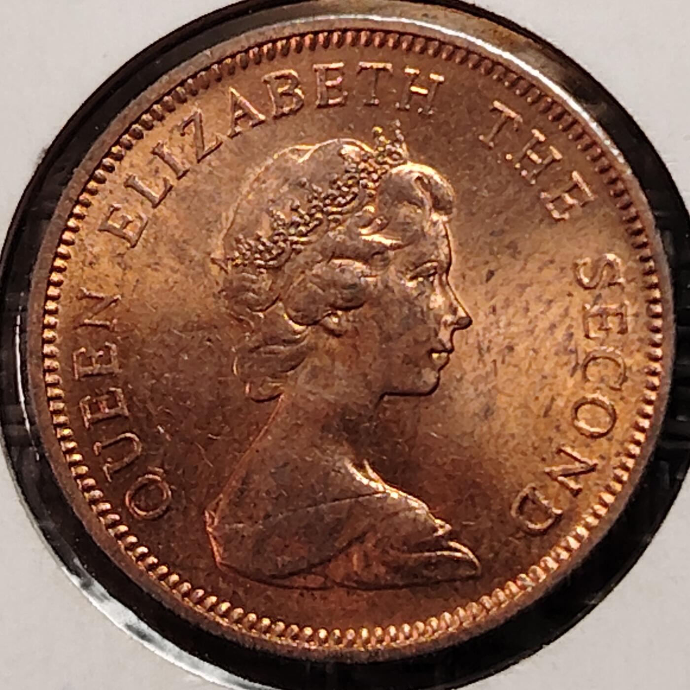 布加迪🐬～世界钱币(上海)🌾第 269 期 /  各国套币和散币 泽西岛 1971年 1便士 原光好品