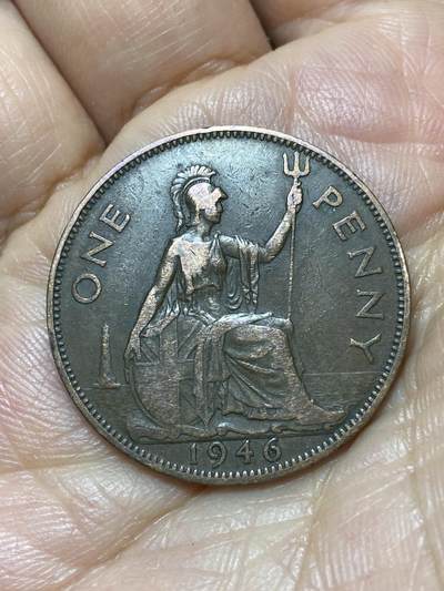 2026年第七场(总第一百七十六场）外国好品散币场(免佣金) - 英国🇬🇧1946年1便士(乔治六世第一版)