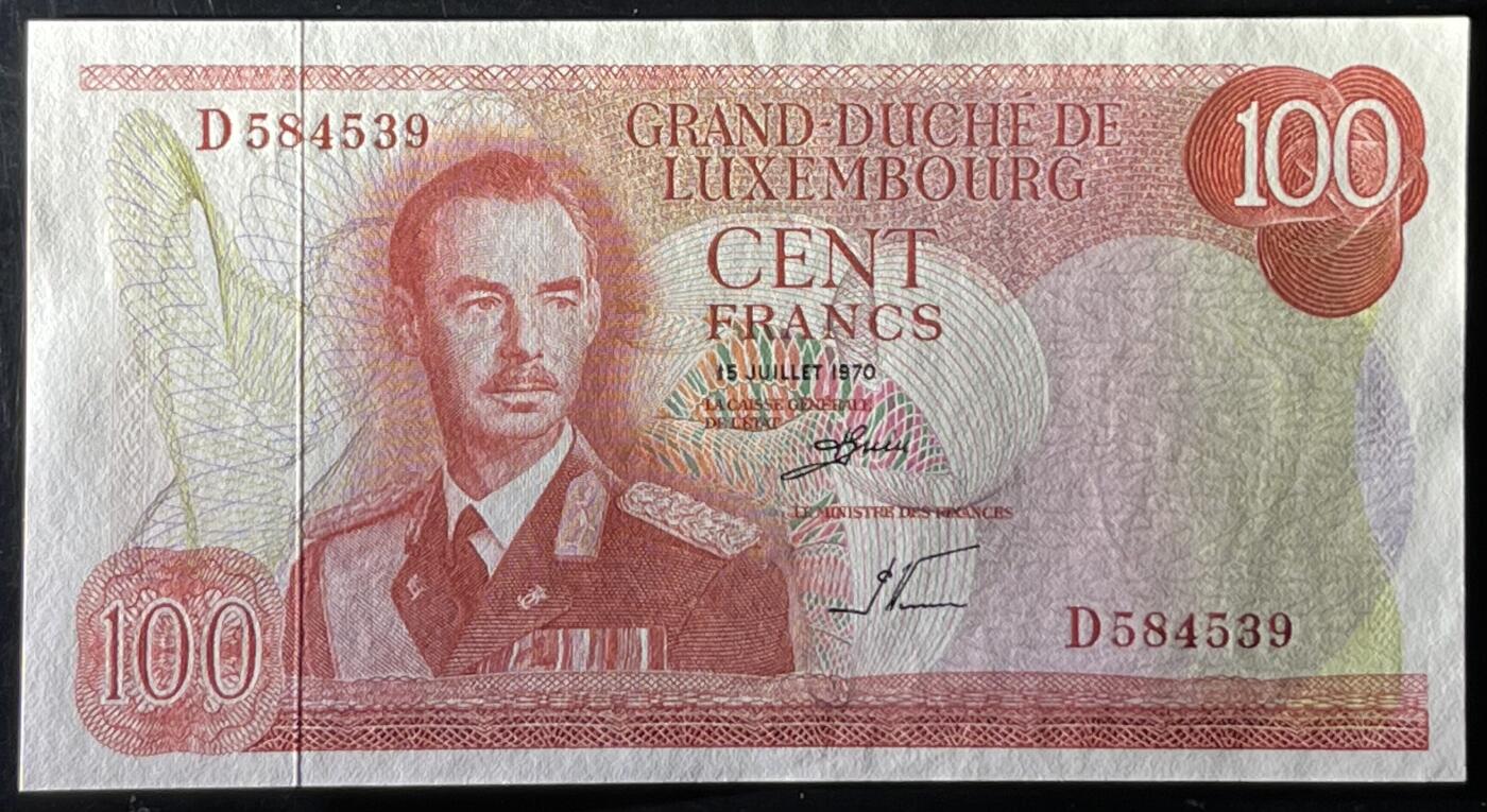 小福收藏拍卖第199期 裸钞场 本期有多张豹子号靓号 瑞士1000法郎 经典提香 毛里求斯首发年大全套 白俄罗斯5000000卢布 苏里南10000盾  爱沙尼亚  苏丹 西班牙 保加利亚 古巴等多国精美纸币 卢森堡 1970年 100法郎 该版最高值 unc