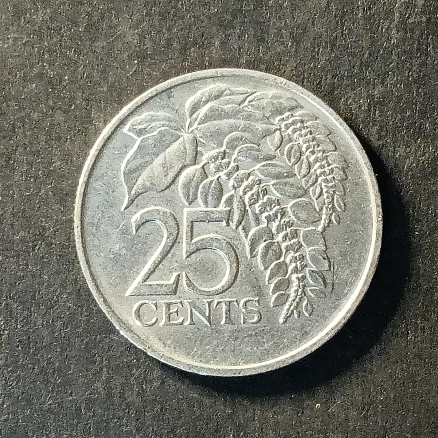 逸泉钱币2026A世界散币纸币纪念币专场A第一场 234 特立尼达和多巴哥25分硬币