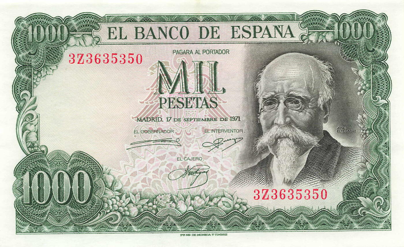 小福收藏拍卖第199期 裸钞场 本期有多张豹子号靓号 瑞士1000法郎 经典提香 毛里求斯首发年大全套 白俄罗斯5000000卢布 苏里南10000盾  爱沙尼亚  苏丹 西班牙 保加利亚 古巴等多国精美纸币 西班牙 1971年 1000比塞塔 无47 上边缘1处黄 unc