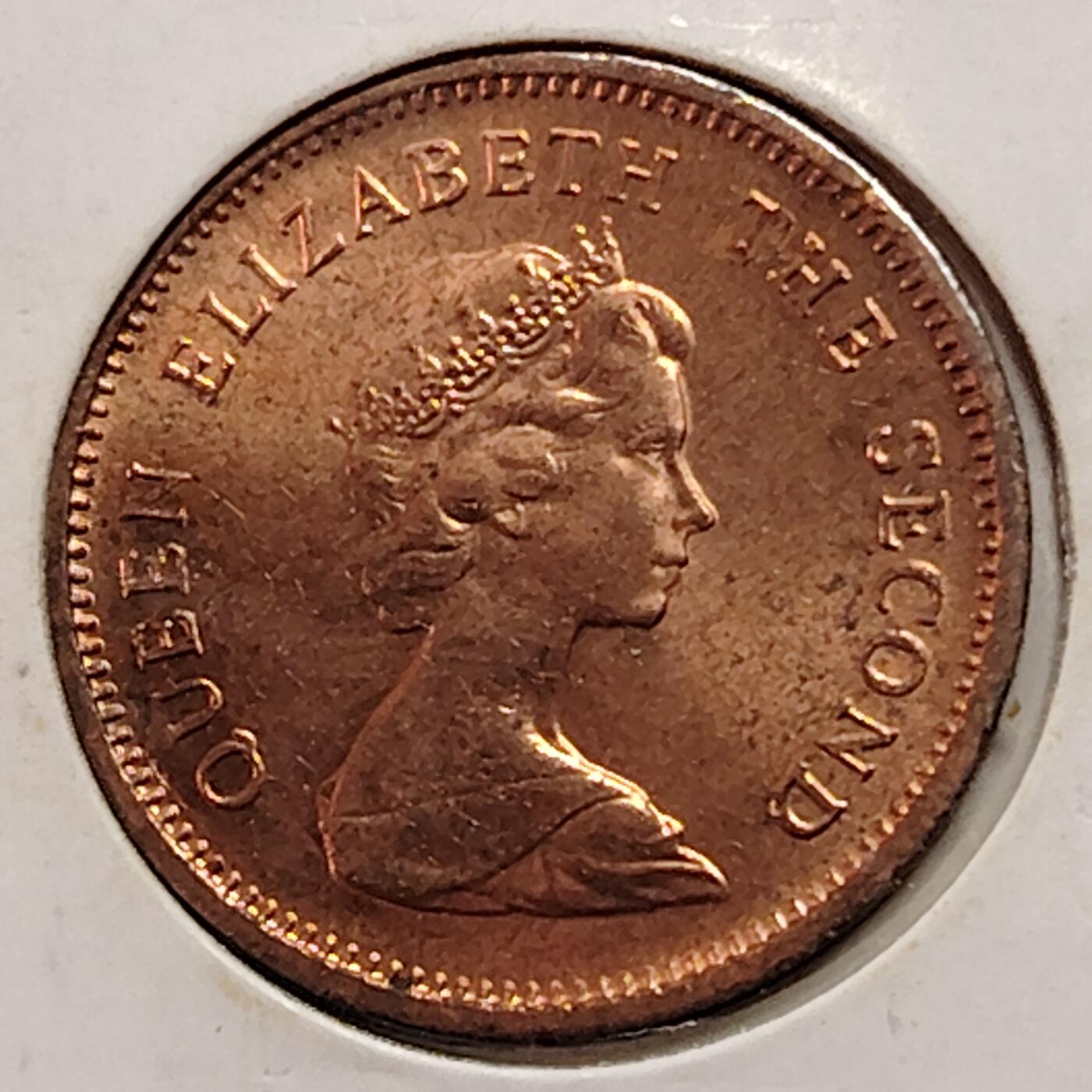 布加迪🐬～世界钱币(上海)🌾第 269 期 /  各国套币和散币 泽西岛 1971年 1/2便士 原光好品