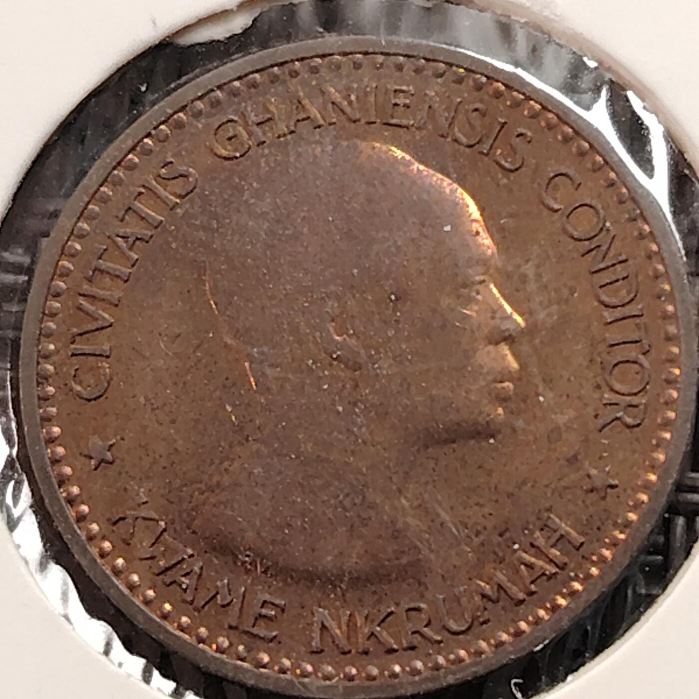 布加迪🐬～世界钱币(上海)🌾第 269 期 /  各国套币和散币 加纳🇬🇭 1958年 1/2便士