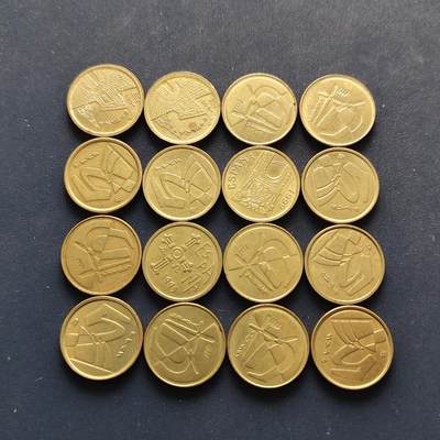 【全场包邮】纯粹捡漏拍494场 - 西班牙各年份5比塞塔16枚一组-含纪念币