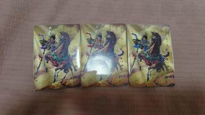 满200包邮！！龙虎卡牌-七二场（满200元包邮，无佣金，每周六结拍，欢迎送拍） - 粗闪3张 卡德曼 杆子三色扈三娘