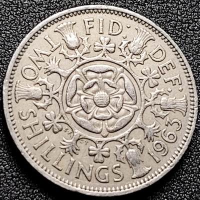 泉币菌-第170场- 精品福利场 - 英国2先令镍币 伊莉莎白二世  28mm