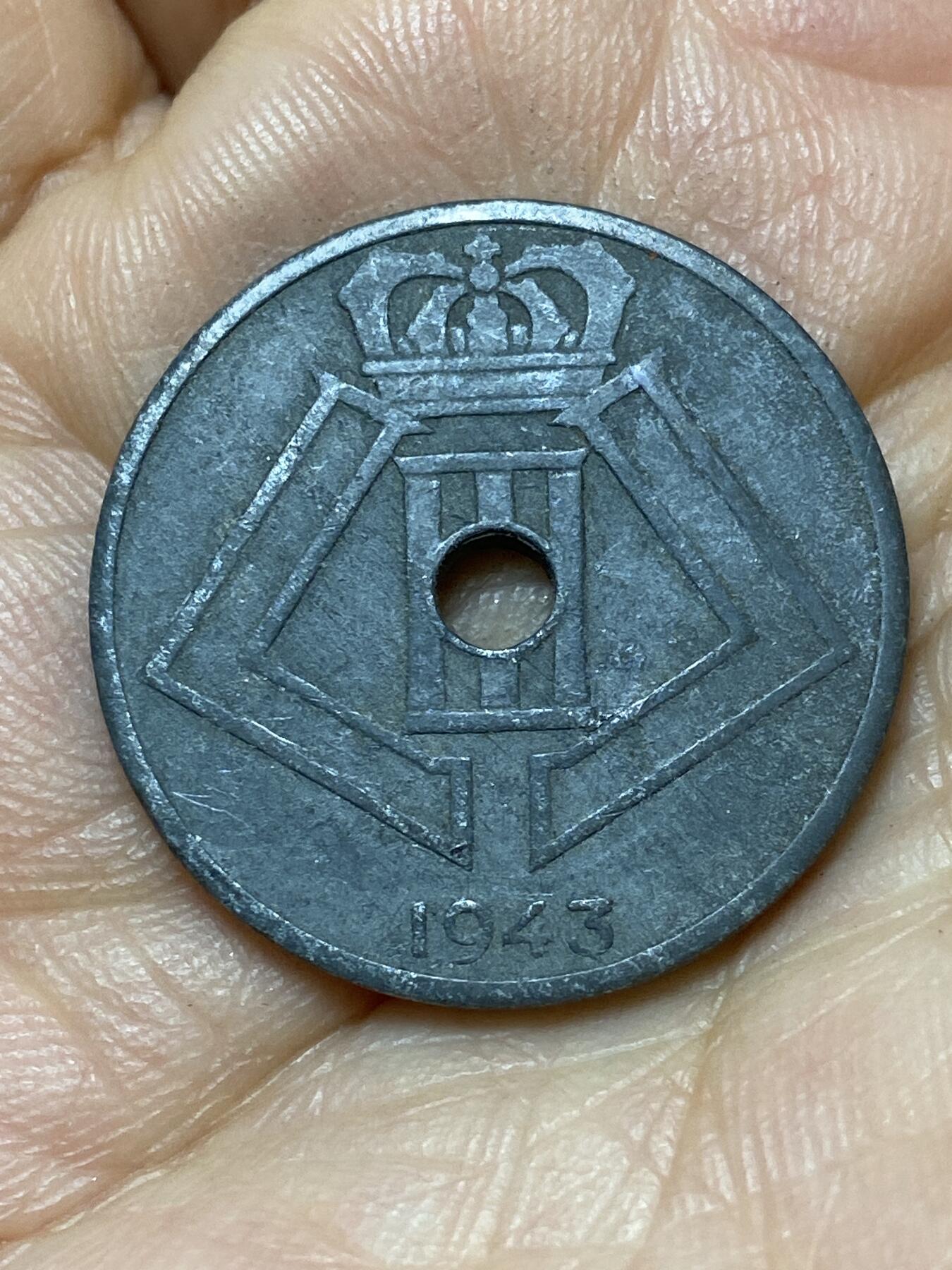 2026年第七场(总第一百七十六场）外国好品散币场(免佣金) 比利时🇧🇪1943年25分(二战德国占领时期)