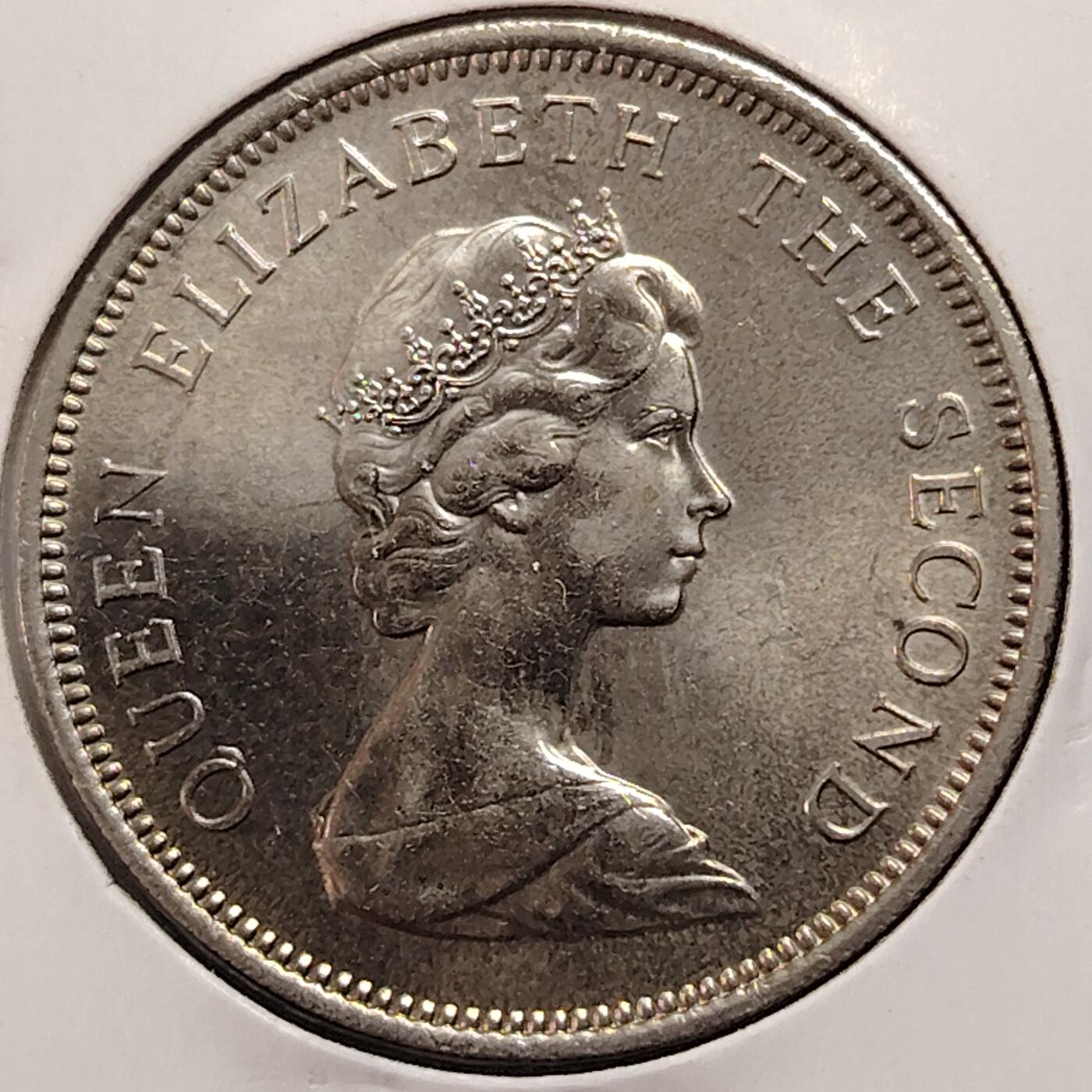 布加迪🐬～世界钱币(上海)🌾第 269 期 /  各国套币和散币 泽西岛 1975年 10便士 原光好品