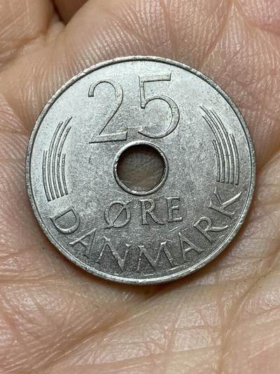 2026年第七场(总第一百七十六场）外国好品散币场(免佣金) - 丹麦🇩🇰1976年25欧尔(玛格丽特二世第一版，S; B版)