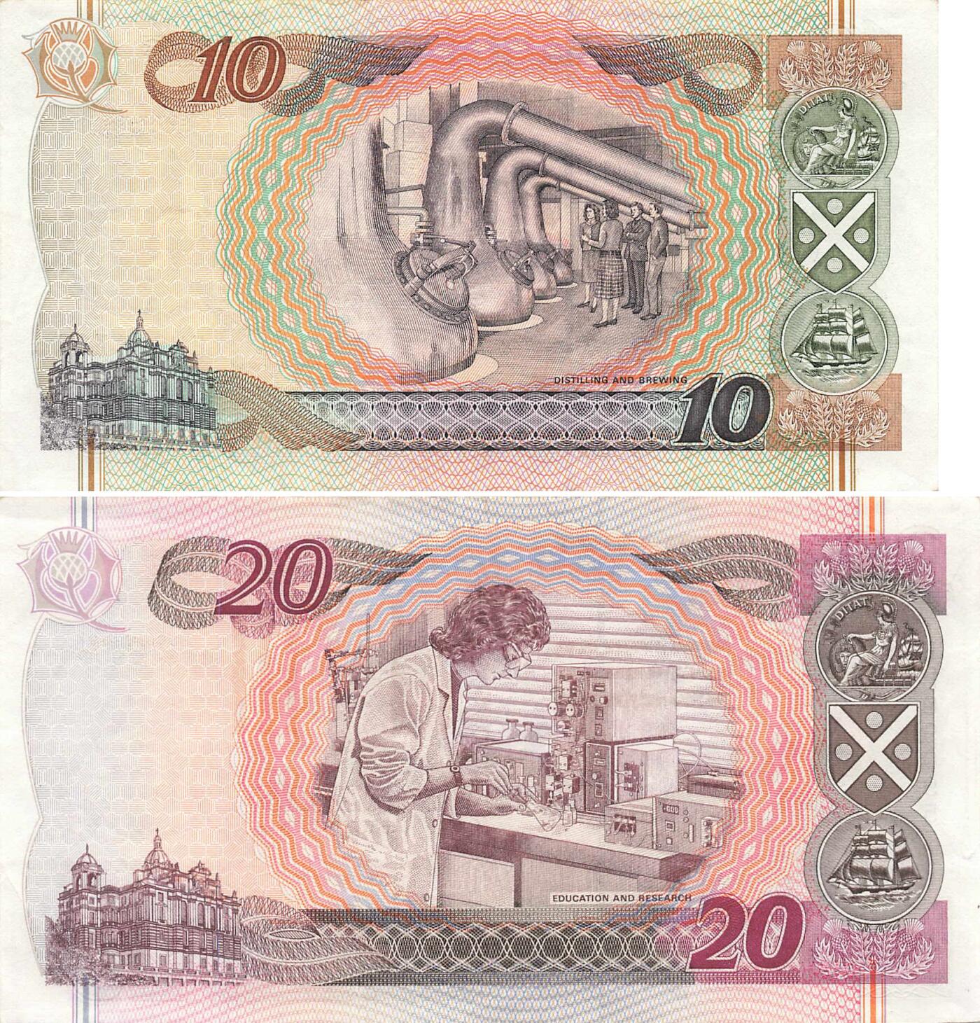 小福收藏拍卖第199期 裸钞场 本期有多张豹子号靓号 瑞士1000法郎 经典提香 毛里求斯首发年大全套 白俄罗斯5000000卢布 苏里南10000盾  爱沙尼亚  苏丹 西班牙 保加利亚 古巴等多国精美纸币 苏格兰 苏格兰银行 2006年 10镑 尾8+20镑 双尾 纪念钞 1组2张 ef-aunc