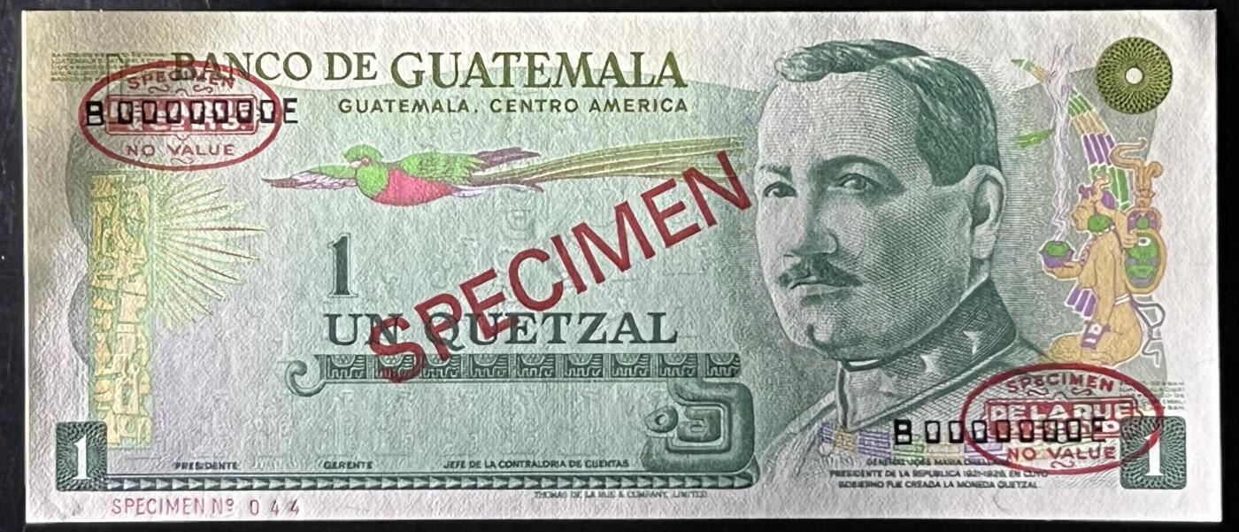 小福收藏拍卖第199期 裸钞场 本期有多张豹子号靓号 瑞士1000法郎 经典提香 毛里求斯首发年大全套 白俄罗斯5000000卢布 苏里南10000盾  爱沙尼亚  苏丹 西班牙 保加利亚 古巴等多国精美纸币 危地马拉 1972-83年 1格查尔 样钞 unc