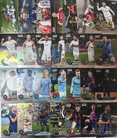 满200包邮！！龙虎卡牌-七二场（满200元包邮，无佣金，每周六结拍，欢迎送拍） - 28张 折射卡 Topps Stadium Club Chrome系列的欧冠/欧战球星卡，属于欧足联俱乐部赛事官方授权的高端收藏卡
