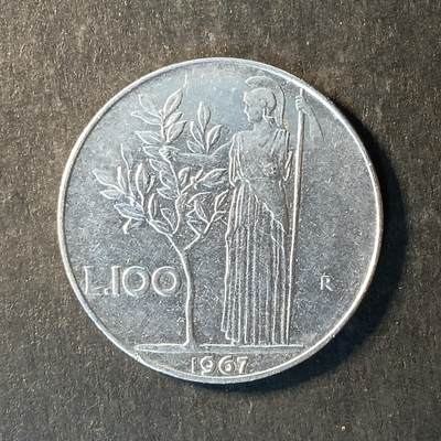 逸泉钱币2026A世界散币纸币纪念币专场A第一场 - 296 意大利100里拉种植女神