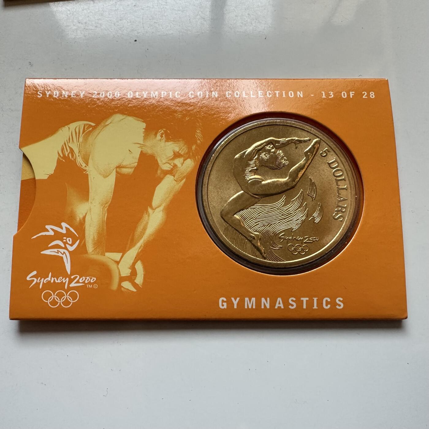 🌹外币初藏🌹🐯2026年第7场  每周二四六晚8️⃣点 接代拍 澳大利亚悉尼奥运会¥5克朗型纪念币—体操