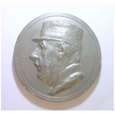 【艺术】法国艺术大章 总统戴高乐将军高浮雕精制超巨型大铜章 120MM 495克 - 【艺术】法国艺术大章 总统戴高乐将军高浮雕精制超巨型大铜章 120MM 495克