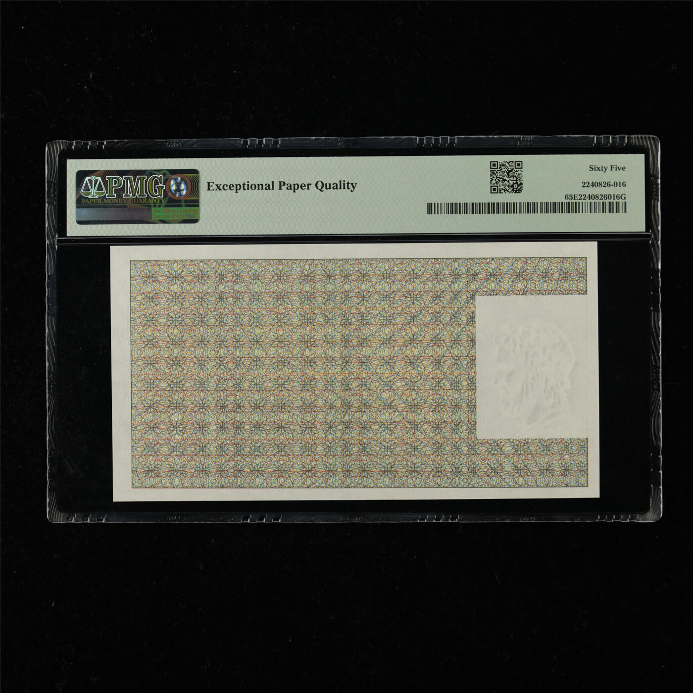 【亘邦集藏】第218期拍卖 法国测试钞10103 PMG 65EPQ 2240826-016