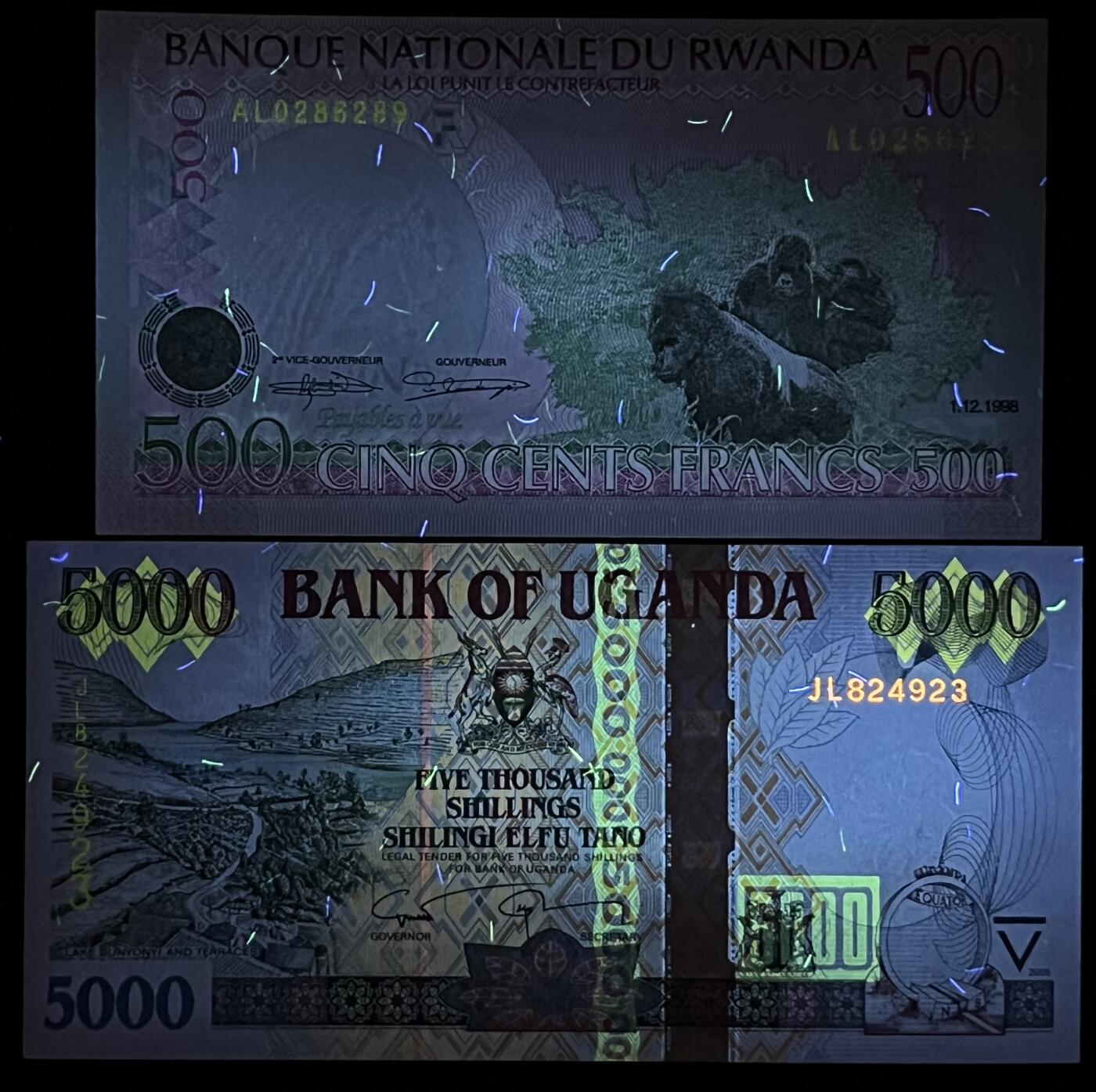 小福收藏拍卖第199期 裸钞场 本期有多张豹子号靓号 瑞士1000法郎 经典提香 毛里求斯首发年大全套 白俄罗斯5000000卢布 苏里南10000盾  爱沙尼亚  苏丹 西班牙 保加利亚 古巴等多国精美纸币