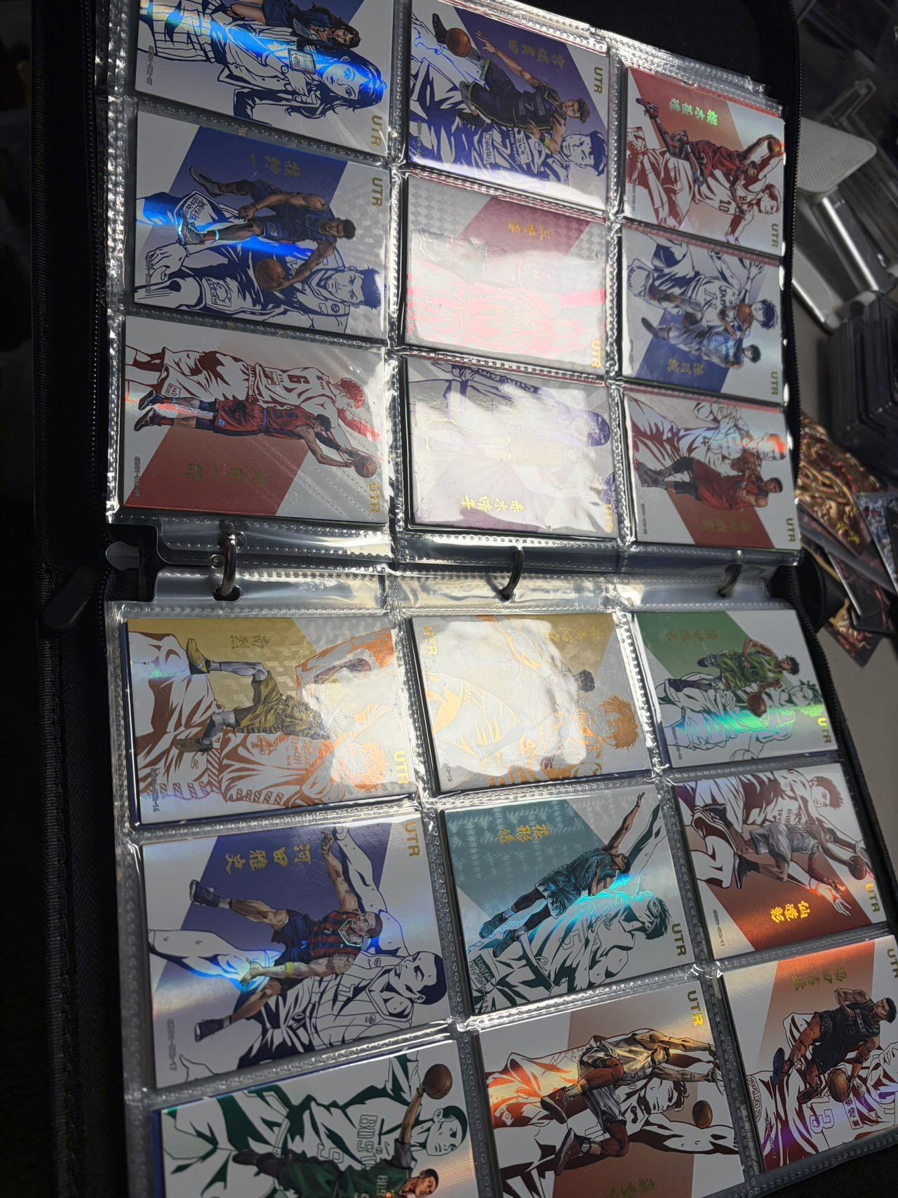 秋萤阁第42期 (1月17号周六晚上20点截拍，欢迎竞拍)  【整套】燃卡灌篮高手全套 烫签 彩绘等高卡位全有 忍痛割爱 送卡册