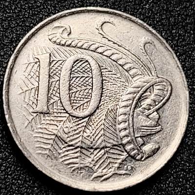 泉币菌-第169场- 精品福利场 - 英属 澳大利亚1988年10分铜镍币 琴鸟 伊丽莎白二世女王  铜镍币 23.6mm