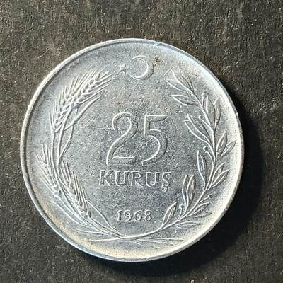 逸泉钱币2026A世界散币纸币纪念币专场A第一场 - 236 土耳其25里拉钢币