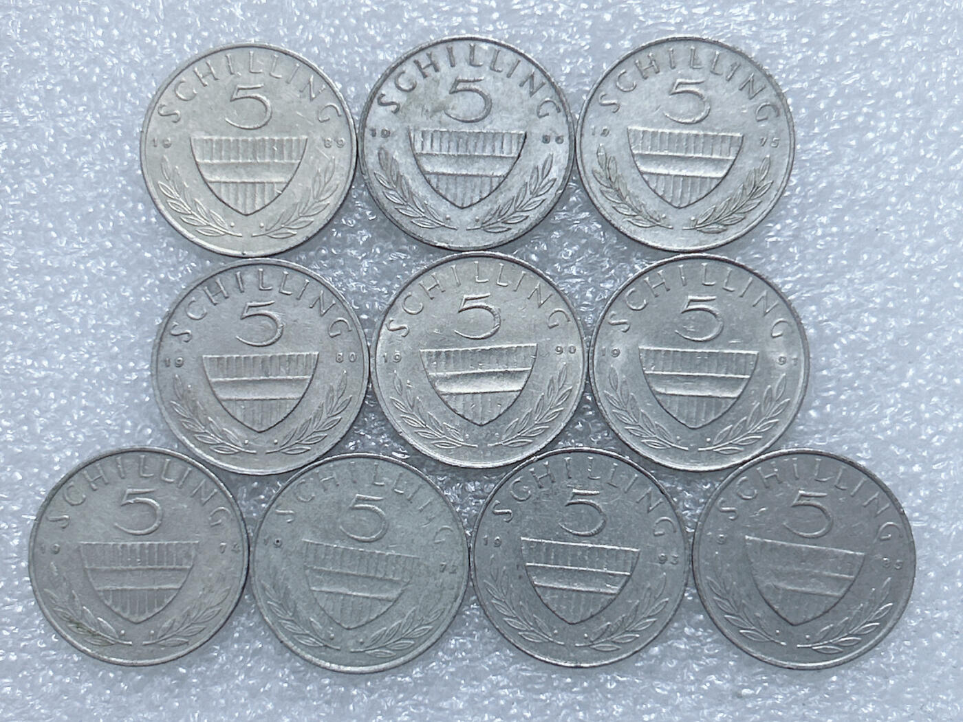 第一海外回流一元起拍收藏 散集专场  第292期 奥地利5先令硬币 10枚