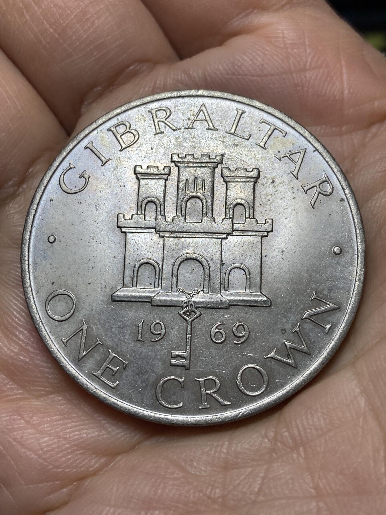 2026年第七场(总第一百七十六场）外国好品散币场(免佣金) 英属直布罗陀🇬🇮1969年1克朗大币