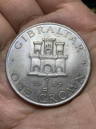 2026年第七场(总第一百七十六场）外国好品散币场(免佣金) - 英属直布罗陀🇬🇮1969年1克朗大币